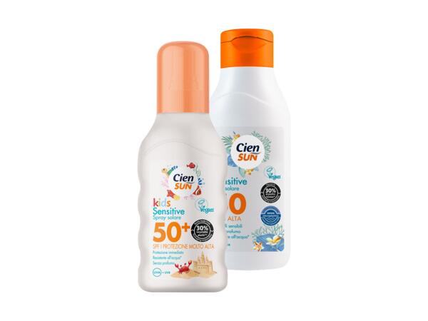 Sensitive Kids' Sun Spray SPF50+ or Sun Milk SPF50