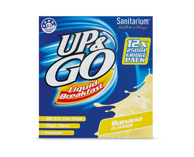 Sanitarium UP & Go Fridge Pack 12pk - Banana