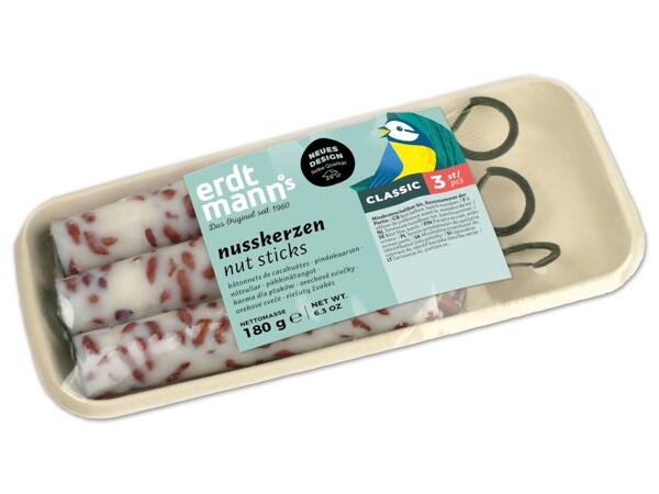 Nusskerzen, 3 Stück