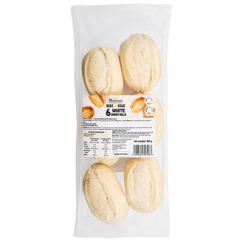 White Bake at Home Rolls 6 Pack 300g