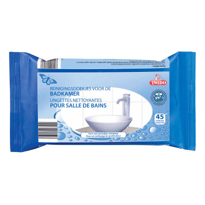 Lingettes nettoyantes pour sanitaires