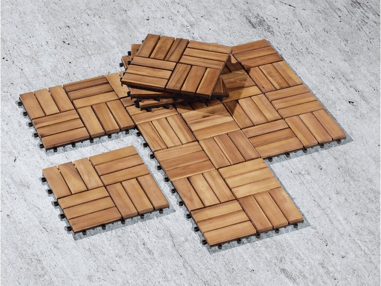 Wooden Tiles, 10 pieces