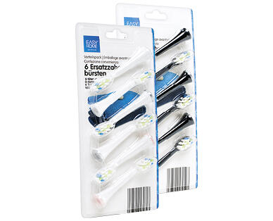 EASY HOME(R) 
 ERSATZZAHNBÜRSTEN FÜR AKKU-SCHALLZAHNBÜRSTE