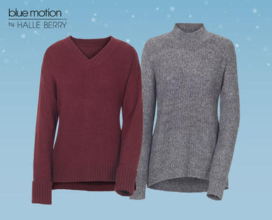 BLUE MOTION BY HALLE BERRY Damen-Grobstrickpullover