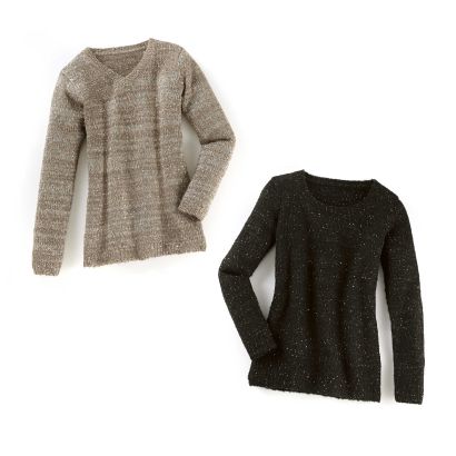 Pullover brillant pour dames