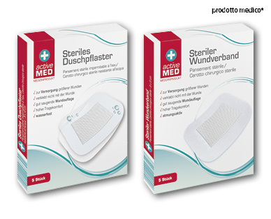 Fasciatura adesiva sterile/cerotto sterile per doccia ACTIVE MED