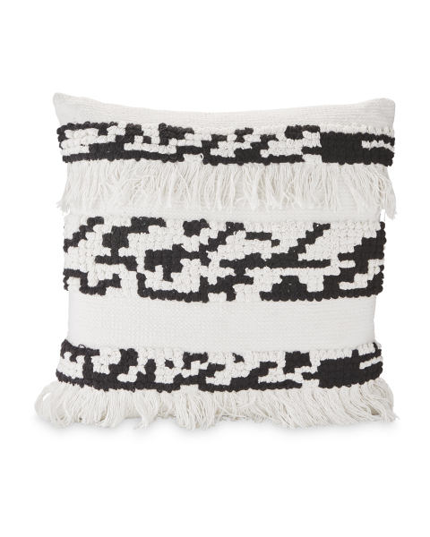 Kirkton House Black/White Cushion