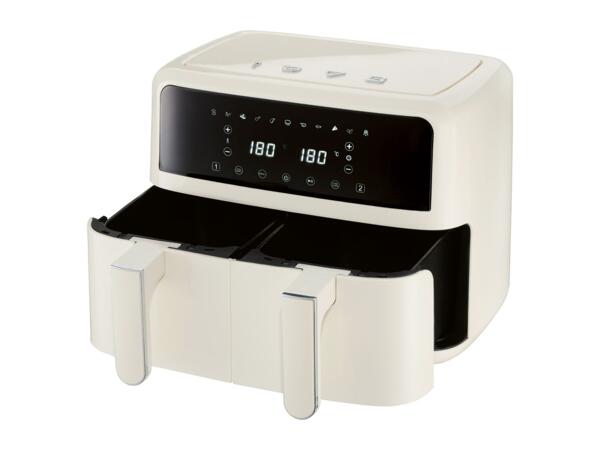 Silvercrest Beige Dual Basket Air Fryer