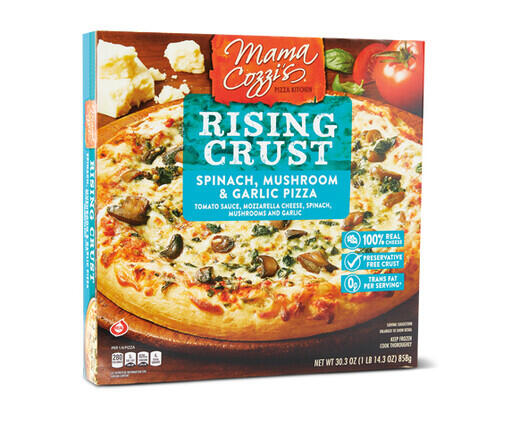 Mama Cozzi's Pizza Kitchen Spinach, Mushroom, & Garlic Pizza