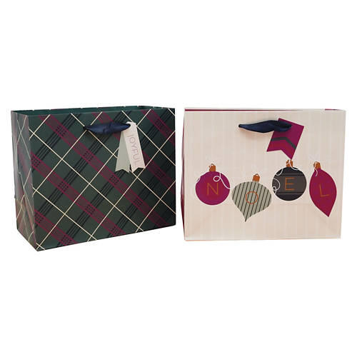 10 Pack Holiday Gift Bags - Luxe