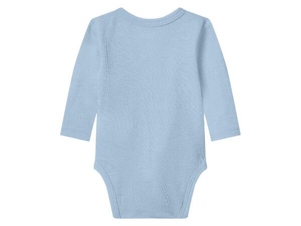 Dětské zavinovací body s dlouhými rukávy z merino vlny a hedvábí
