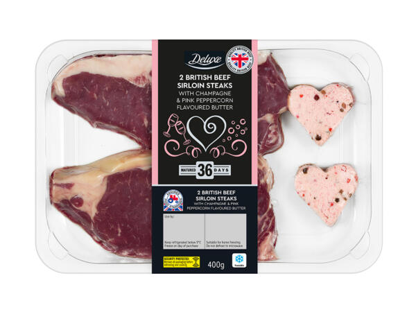 Deluxe 2 British Beef Sirloin Steaks