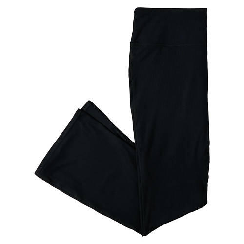 Ladies Flared Style Fitness Tights - Black, L