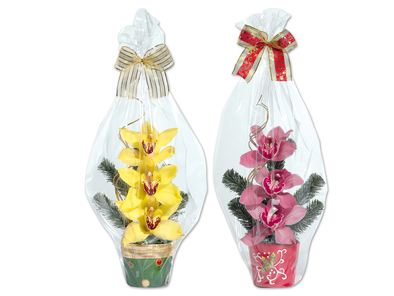 Orchideengesteck mit 3 Blüten