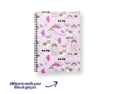 Cahier à spirale