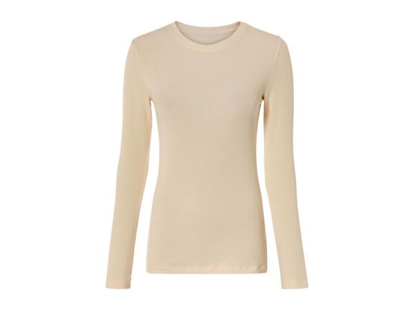 Esmara Ladies' Long Sleeve Ribbed Tops 2 Pack