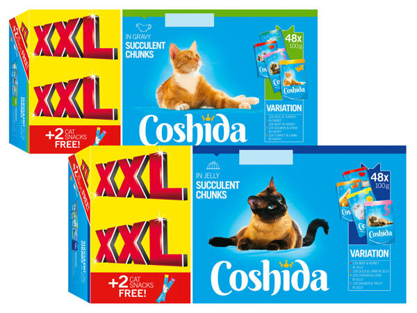 Katzennassnahrung 46 + 2 Stk. gratis