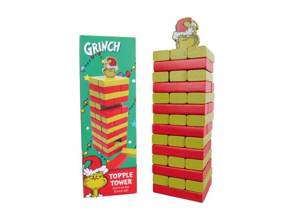 The Grinch Topple Tower Christmas Game