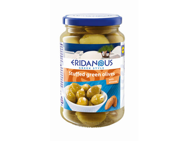 Green Olives filled with Almonds or Garlic