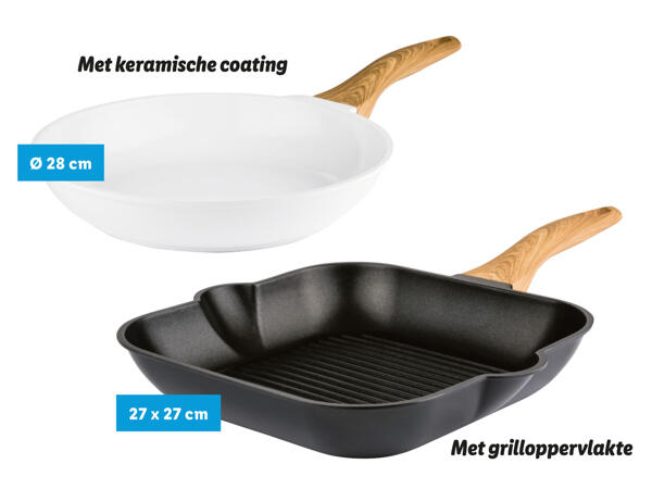 Gegoten aluminium pan