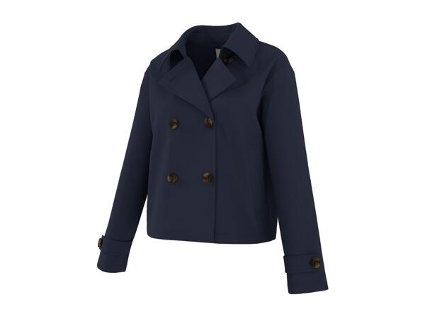 Esmara Ladies' Navy Cropped Trench Coat