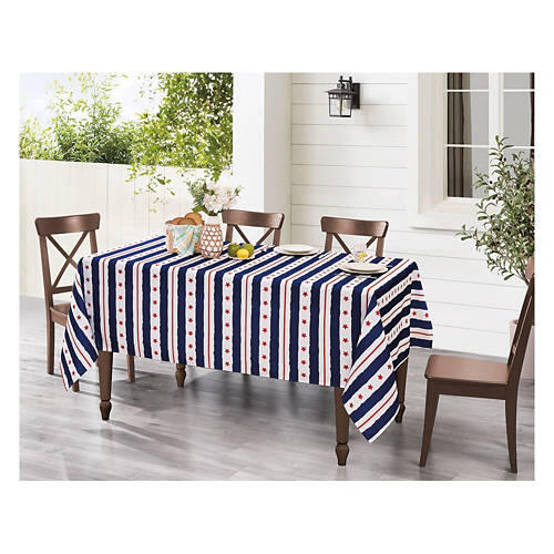 60" x 102" Indoor/Outdoor Tablecloth - Stars & Stripes