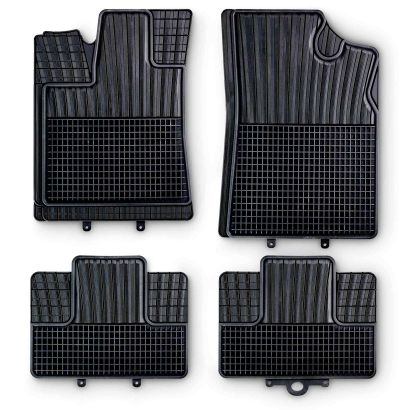 Jeu de tapis de voiture en caoutchouc, 4 pcs