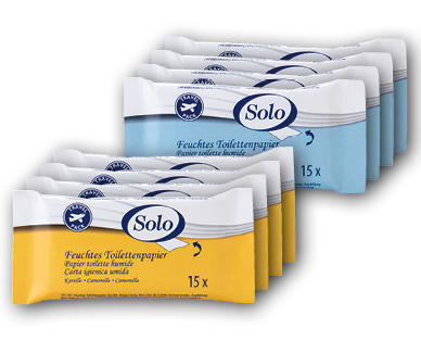 SOLO Feuchtes Reisetoilettenpapier