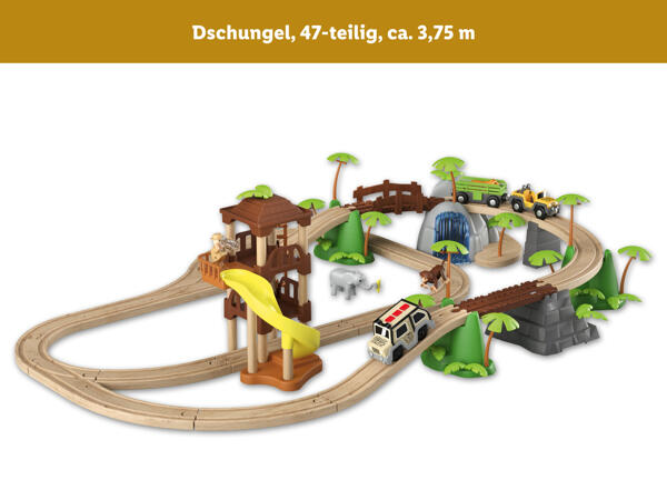 Holzeisenbahn-Set