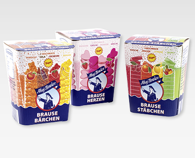 Bonbons effervescents/au sucre de raisin FRIGEO AHOJ-BRAUSE