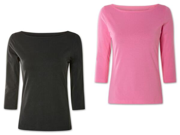 Damen Langarmshirt, 2 Stück