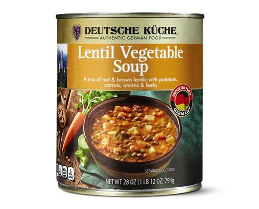 Deutsche Küche 
 German Lentil Vegetable or Lentil Chickpea Soup