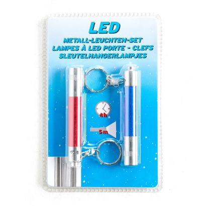 Porte-clés à LED, 2 pcs
