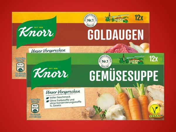 Gemüse oder Rindsuppe