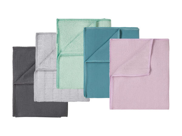 Chiffons en microfibre, lot de 5