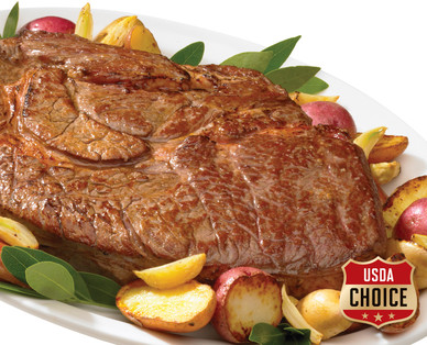Butcher Van Gourmet Fresh USDA Choice Seasoned Chuck Roast