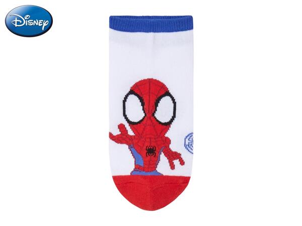 Disney Kids' Spider-Man Trainer Socks - 3 Pairs