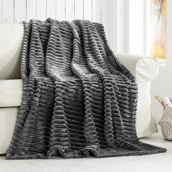 Flanell-Decke "Cord-Optik"