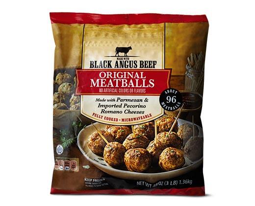 Black Angus Premium Beef Meatballs Original or Italian