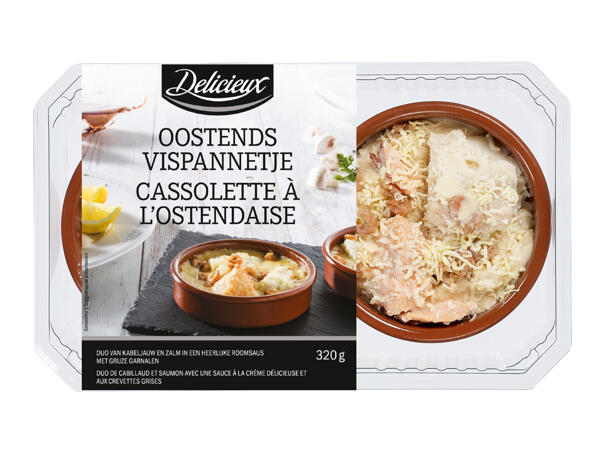 Cassolette de poisson à l'ostendaise