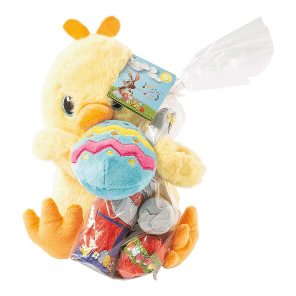 Peluche de Pâques avec chocolat