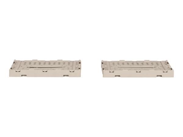 Livarno Home Collapsible Crate Set - 2 pack - Beige