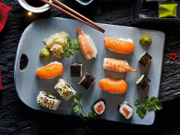 Sushi-Weihnachtsbaum