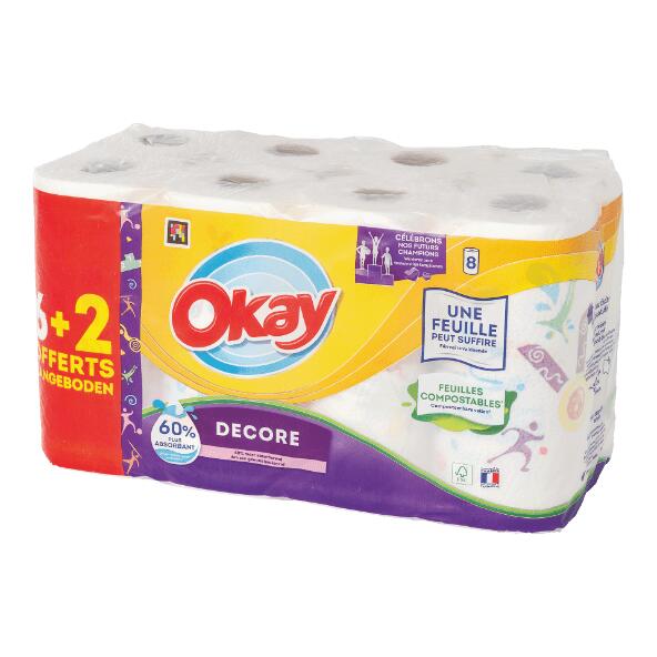 OKAY(R) Essuie-tout, 8 pcs