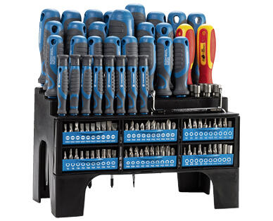 WORKZONE(R) 
 SET DI CACCIAVITI E BIT XXL, 100 PEZZI