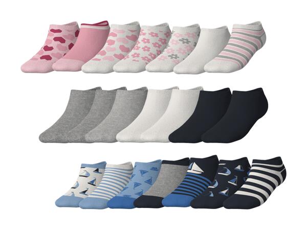 Calze per sneaker, set 7 paia