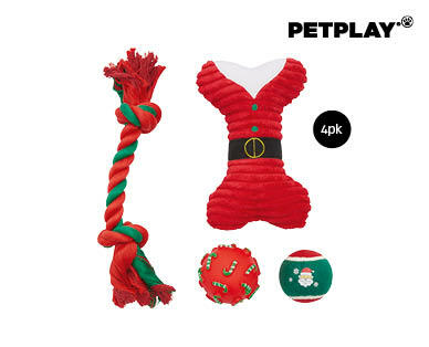 4 Piece Dog Toy Gift Pack