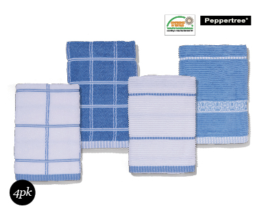 Terry Tea Towel 4 Pack