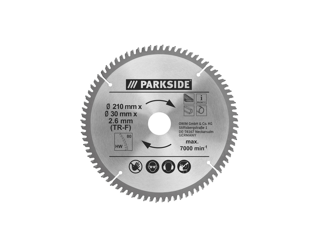 Circular Saw Blade Ø 210mm