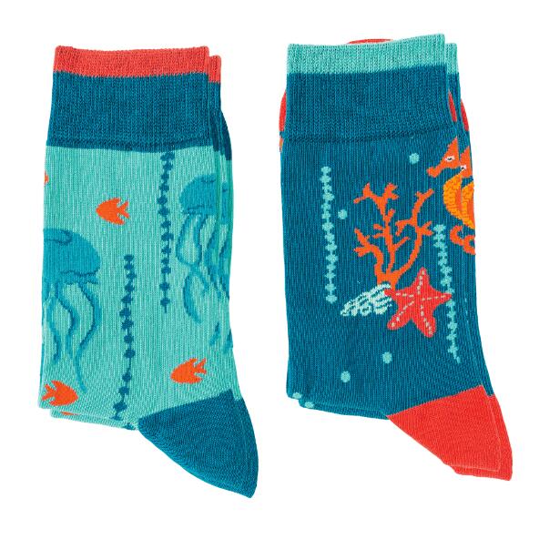 Chaussettes pour dames et hommes, 2 paires